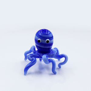Seni Folk hewan laut gurita kecil Murano Firugine teknik pemasangan lampu warna kustom untuk dekorasi rumah - Product Image 6