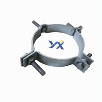 Support de fixation pour poteau en acier galvanisé à chaud, type pince de fixation pour arceau, pour projet d'électrification, haute résistance à la traction