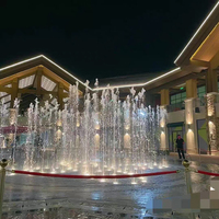 Fontaine à jet d'eau commerciale avec système 512, lumières LED et effets de fontaine dansante, fontaine au sol musicale