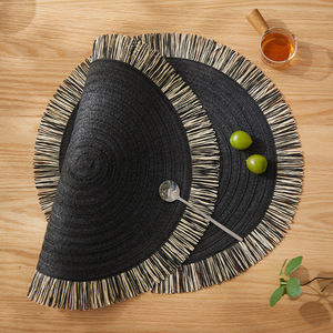 Nouveaux sets <span class=keywords><strong>de</strong></span> <span class=keywords><strong>table</strong></span> tissés biodégradables écologiques naturels les plus vendus pour l'exportation, résistants à la chaleur - Product Image 5