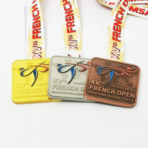 Fabricants de médailles Prix d'activités de conception en gros Médailles commémoratives en métal doré Sports Médailles ouvertes françaises personnalisées - Product Image 4