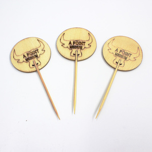 Agradable <span class=keywords><strong>de</strong></span> grano recoge pincho <span class=keywords><strong>de</strong></span> madera para frutas/PAN/filete - Product Image 2