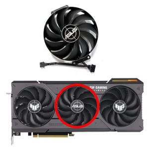 89มม. ใหม่สำหรับ <span class=keywords><strong>Asus</strong></span> GeForce RTX4060ti 4070 4070 <span class=keywords><strong>4070ti</strong></span> พัดลมระบายอากาศ TUF OC - Product Image 3