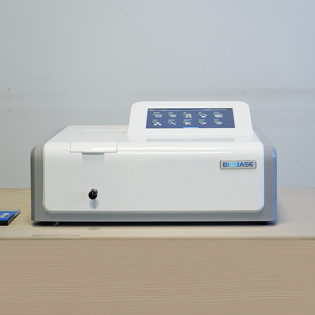 Biobase UV/VIS Spectrophotometer Single Beam Deuterium /tungsten Lamp 0.1nm Repeatability Spectrophotometer