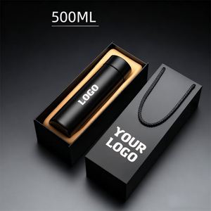 XDH320 Customized Logo LED Flasks Vacuum Insulated Drink <b>Bottle</b> <b>Gift</b> <b>Box</b> for Promotion Custom Temperature Display Smart Thermos - Product Image 1