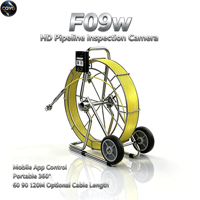 Endoscope de canalisation haute performance FORBEST à rotation 360° HD F09w avec étanchéité IP68 pour l'inspection des égouts