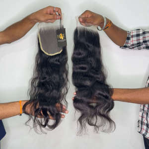 5x5 6x6 HD Swiss Lace Closure Cabello humano Pre arrancado 5x5 Body Wave Hair,Raw Temple Cabello humano para mujeres negras - Product Image 2