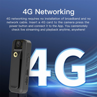 Mini caméra sans fil 4G 2026, enregistreur vidéo à distance pour téléphone, haute définition 4K, caméra corporelle compacte, vision nocturne, DV noir