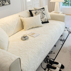 SKCrystal Ultra Fleece <b>Sofa</b> Cushion Pad Solid Color Crystal <b>Velvet</b> Non Slip Modular <b>Sofa</b> <b>Cover</b> Summer 2023 - Product Image 3