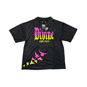 Débardeur en coton 100% pour homme, tricoté, à manches courtes, avec impression personnalisée, écologique, séchage rapide, respirant, style hip-hop - Product Image 1