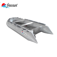 Nouvelle collection pour RY-BD270, grand bateau gonflable à fond plat, kayak de pêche en PVC, prêt pour la dérive, capacité de charge de 485 kg, 3 personnes