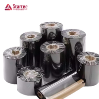 Pita Transfer Termal Kustomisasi Premium Wax/Wax Resin/Resin Ribbon Kompatibel Tahan Gores untuk Printer Barcode TTR