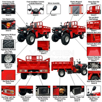 Quad utilitaire 4x4 DL300U 300cc, puissant véhicule tout-terrain pour travaux agricoles et de ranch, démarrage électrique, pour adultes