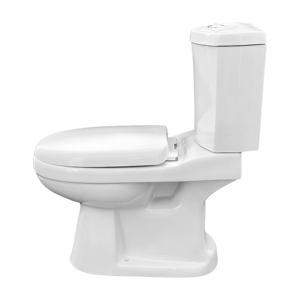 Inodoro de Cerámica para Baño, Económico, Blanco, con Sifón en S/P, Descarga por Gravedad, Inodoro de Dos Piezas, Conjunto de Inodoro, Inodoros, WC - Product Image 4