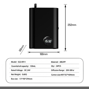 Diffuseur <span class=keywords><strong>d</strong></span>'huiles essentielles intelligent sans eau, 150 ml, à fixation murale, pour hôtel, maison, salle de bain, OEM - Product Image 6
