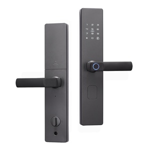 Original Factory Smart Door Lock Stylish <strong>Handle</strong> Design Supports Tuya TTLock-Fingerprint Password Unlocking WiFi Network-Home - Product Image 1