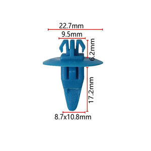 Clips de fixation universels pour passage de roue D691 en plastique PA66 pour pièces de carrosserie automobile - Product Image 3