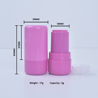 Tube de Rouge à Lèvres Rond en Plastique, Emballage Maquillage OEM ODM, Étui Vide pour Parfum Solide, Baume à Lèvres, Contour et Stick de Fard à Joues