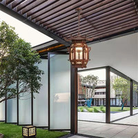 Lámpara colgante contemporánea para exteriores, LED impermeable, Villa, jardín, patio, puerta, pasillo, balcón, lámpara colgante