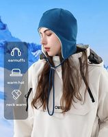 Gorro de Invierno Cálido de Forro Polar, Gorro Suave con Orejeras, Cortavientos, para Esquí, Nieve, Ciclismo, Gorro de Calavera, Forro para Casco