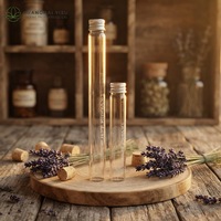 Tube à essai en verre de 50 ml, 60 ml, 90 ml, 120 ml, 150 ml, 200 ml, 240 ml avec bouchon à vis en aluminium