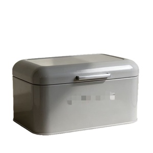 Caja Italiana Retro de Acero Inoxidable 304 - 5 Opciones de Color, Tapa Hermética, Favorita en las Redes Sociales <span class=keywords><strong>para</strong></span> la Organización del Hogar, Caja <span class=keywords><strong>para</strong></span> Guardar Pan - Product Image 2