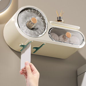 GREENSIDE High-End a parete scatola di fazzoletti da bagno di stoccaggio senza perforazione necessaria impermeabile <span class=keywords><strong>per</strong></span> la toilette <span class=keywords><strong>per</strong></span> il soggiorno - Product Image 1