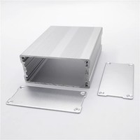 Boîtier de commande en alliage d'aluminium anodisé étanche IP65 personnalisé avec dissipateur thermique à coque extrudée, certifié ROHS, service OEM/ODM