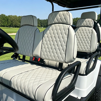 Voiturette de golf électrique personnalisable, couleur de carrosserie au choix, coffre arrière, buggy 4 places avec rangement supplémentaire, batterie lithium 72V, homologuée DOT US.