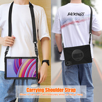 Funda de tableta a prueba de golpes de cuerpo completo para niños con soporte giratorio de correa de mano para Xiaomi Redmi Pad Pro de 12,1 pulgadas