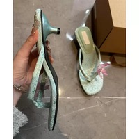 Sandales à talons pour femmes, fabriquées sur mesure, de luxe, pour l'été, avec talon kitten, bout carré, fleurs