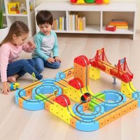 Jouets créatifs à encastrer, train électrique à lévitation magnétique, piste 3D DIY, wagon magnétique, jouets éducatifs, cadeaux d'anniversaire pour enfants