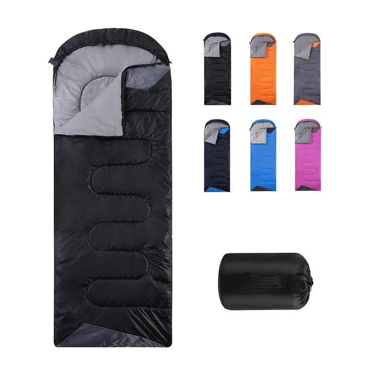 Sac de couchage de camping d'hiver enveloppe bleue extérieure par temps froid pour adultes enfants Saco De Dormir