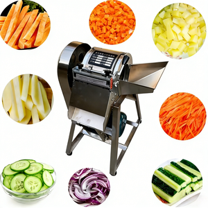 Coupe-légumes à haut rendement, trancheuse à pommes de terre et carottes, déchiqueteuse, machine à découper le gingembre en dés en acier inoxydable, robot culinaire - Product Image 1