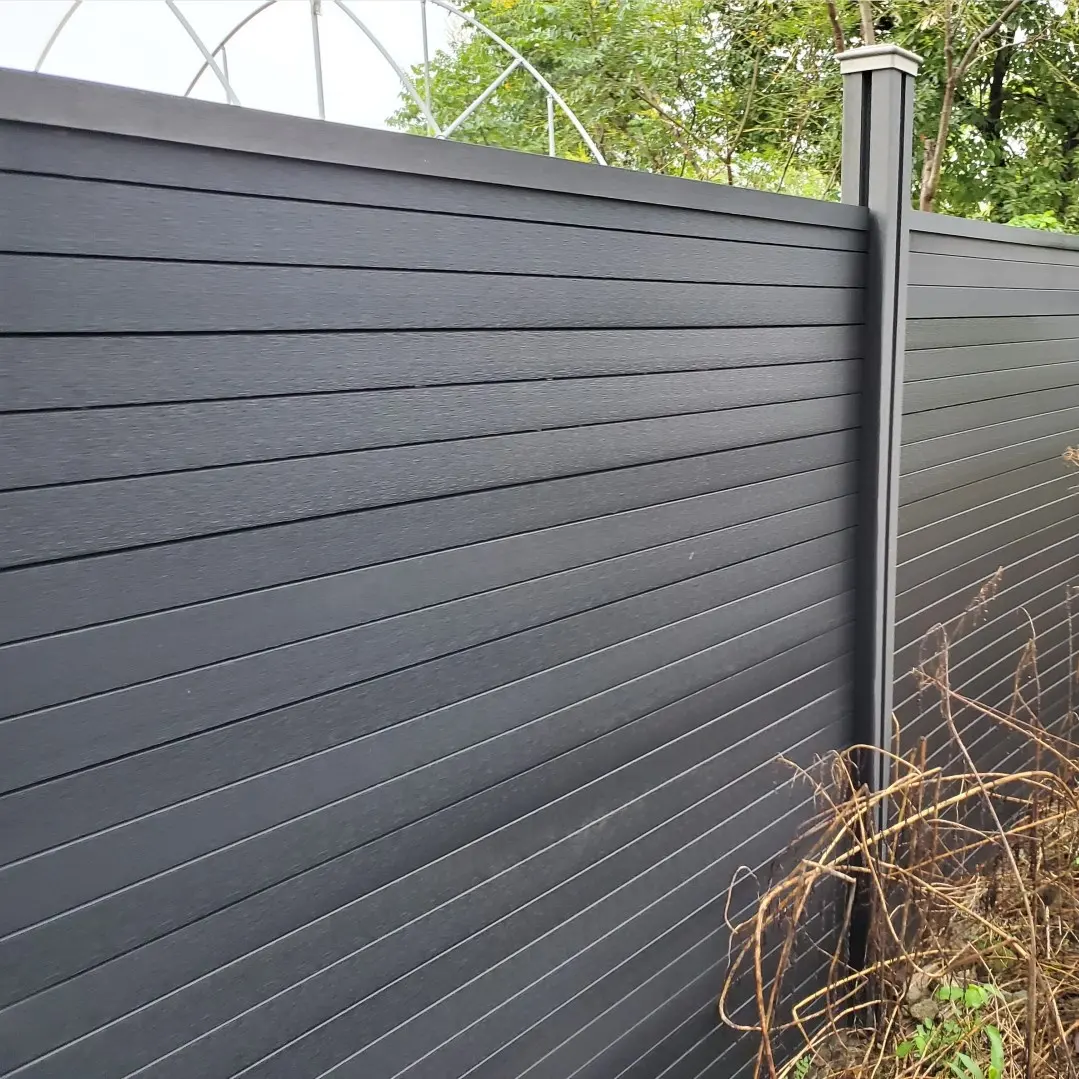 6ft * 6ft wpc kompozit ahşap gizlilik çit paneli villa için ev ve bahçe eskrim trellis & gates