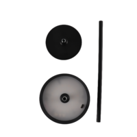Lampe à intensité variable avec charge USB au design moderne, lumière tricolore portable, abat-jour en métal pour la décoration de la chambre, du bureau, du restaurant, noir