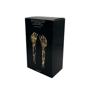 Halloween Trong Nhà Ngoài Trời Sân Đạo Cụ 2Pcs 47Cm Skeleton Pin Hoạt Động Ánh Sáng Mặt Đất Chèn Với Hẹn Giờ Đèn LED Trắng Ấm - Product Image 4