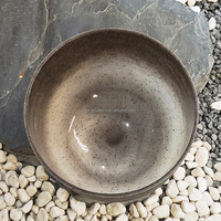 Bol chantant en cristal d'obsidienne, Alchemy Nature Gems, pour la guérison sonore, la méditation et le yoga.