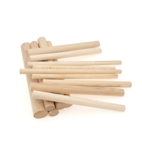 Bâton en bois de hêtre naturel 10-100cm cheville en bois pour Kit macramé bébé jouets de dentition bricolage mur ménage outil de nettoyage accessoire