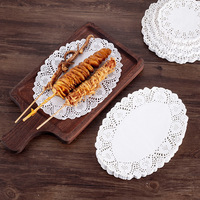 Papier absorbant de qualité alimentaire pour la cuisson à la friteuse, design moderne et minimaliste, napperons en papier dentelle