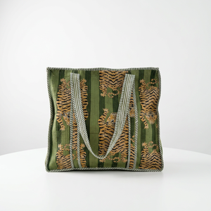 Sac fourre-tout en toile 100 % coton avec fermeture éclair, logo personnalisé, réutilisable, pour le shopping, la plage, écologique, fournisseur en gros pour le printemps - Product Image 6