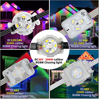 gouly Vente directe d'usine, éclairage LED à points de pixels, IP68 étanche, RGBCW, éclairage extérieur permanent pour les gouttières