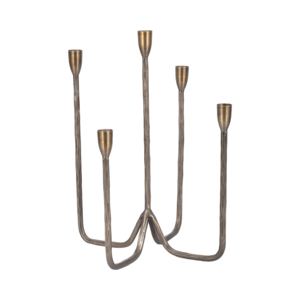 Modern Metal Iron <b>Candelabra</b> Five Arm Taper Candle Holder for Dining Tables - Product Image 1