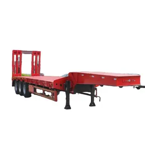 Tri axle 13 м M 50 тонн бульдозер transporter step deck прицеп с низкой платформой для продажи