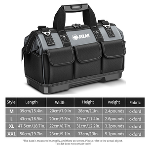 12 to 23 Inches Heavy Duty Electricians <strong>Tool</strong> <strong>Bag</strong> Multi-Function Oxford <strong>Bag</strong> with Waterproof Feature OEM &amp; ODM Supported - Product Image 4