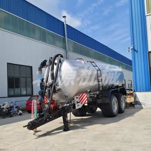 Citerne à lisier de type tracteur avec bras de remplissage automatique | Épandeur d'engrais liquide sous vide pour la gestion du fumier agricole - Product Image 3