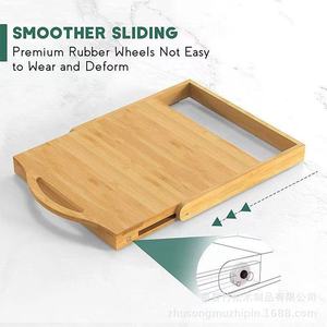 Base de bambú para máquina de café, estante de madera, estante de almacenamiento de escritorio para uso doméstico - Product Image 4