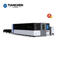 Mesin pemotong Laser 6Kw serat Cnc, mesin pemotong pelat logam 2000X6000 lembar Lazer ukuran