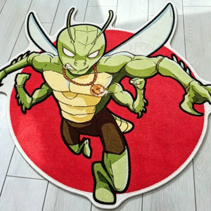 Alfombra de <span class=keywords><strong>Espejo</strong></span> <span class=keywords><strong>con</strong></span> Diseño de Cara Sonriente, Moderna y Personalizada, Tapete de Diseño Único para Dormitorio, Sala de Estar, Decoración del Hogar - Product Image 5