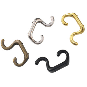 B-450 Small Single <b>Hook</b> Zinc Alloy Rust Resistant Clothes <b>Hook</b> <b>S</b> Type Extra Small For Garment Use - Product Image 4